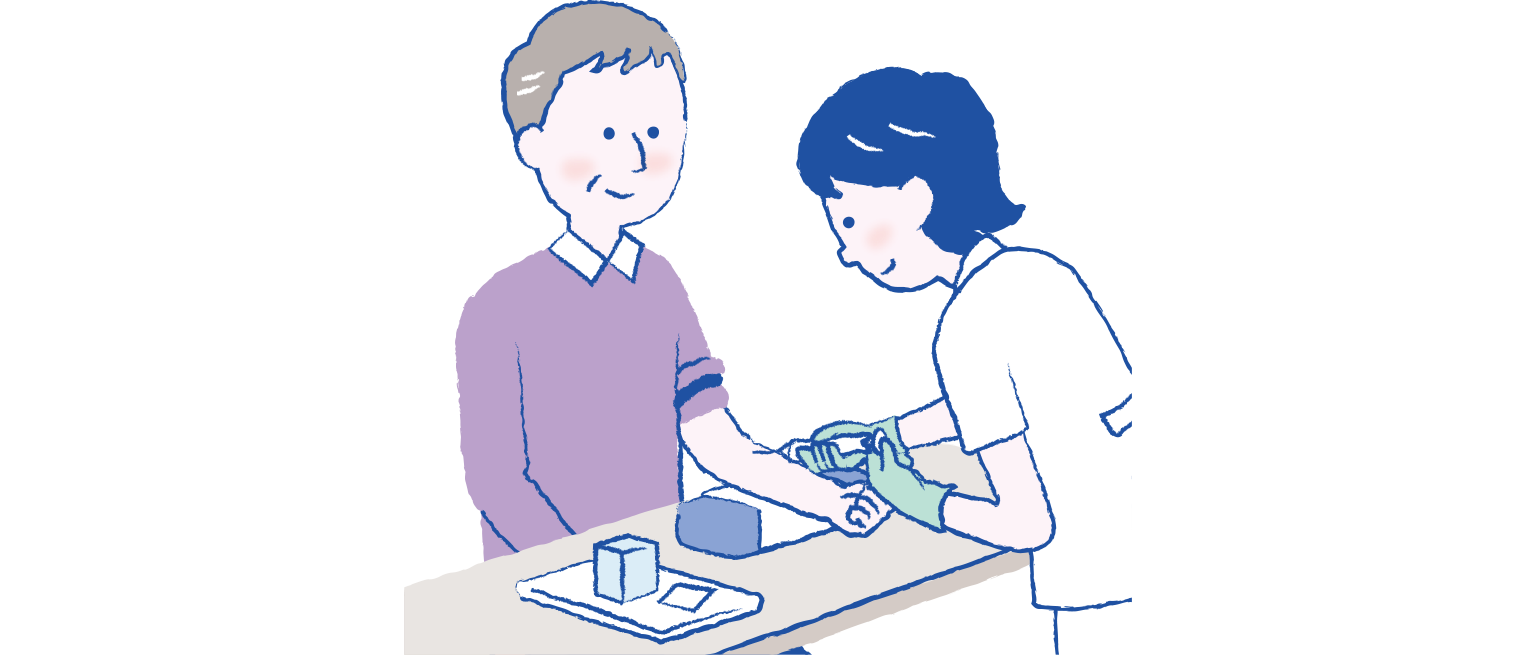 採血のイメージ図